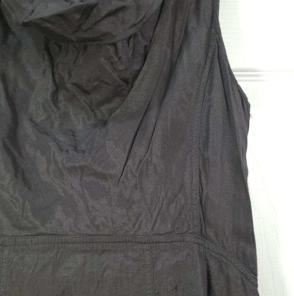 Firetrap Shimmering Charcoal Viscose Bubble Hem Mini Dress - Size S/M - Picture 8 of 8